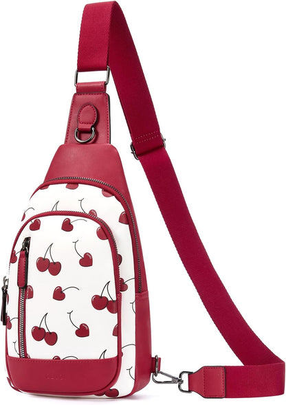 Crossbody Bags for Women Men,Leather Sling Bag Cross Body Backpack for Woman Gifts for Women Birthday Unique