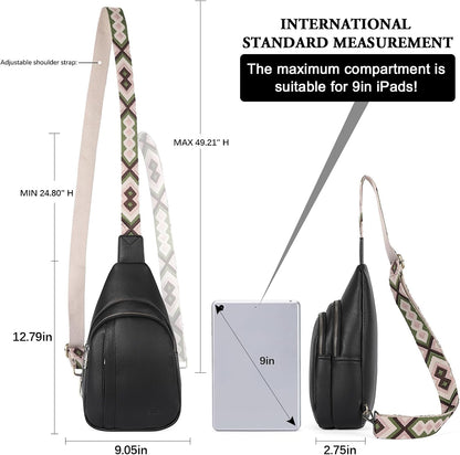 Crossbody Bags for Women Men,Leather Sling Bag Cross Body Backpack for Woman Gifts for Women Birthday Unique