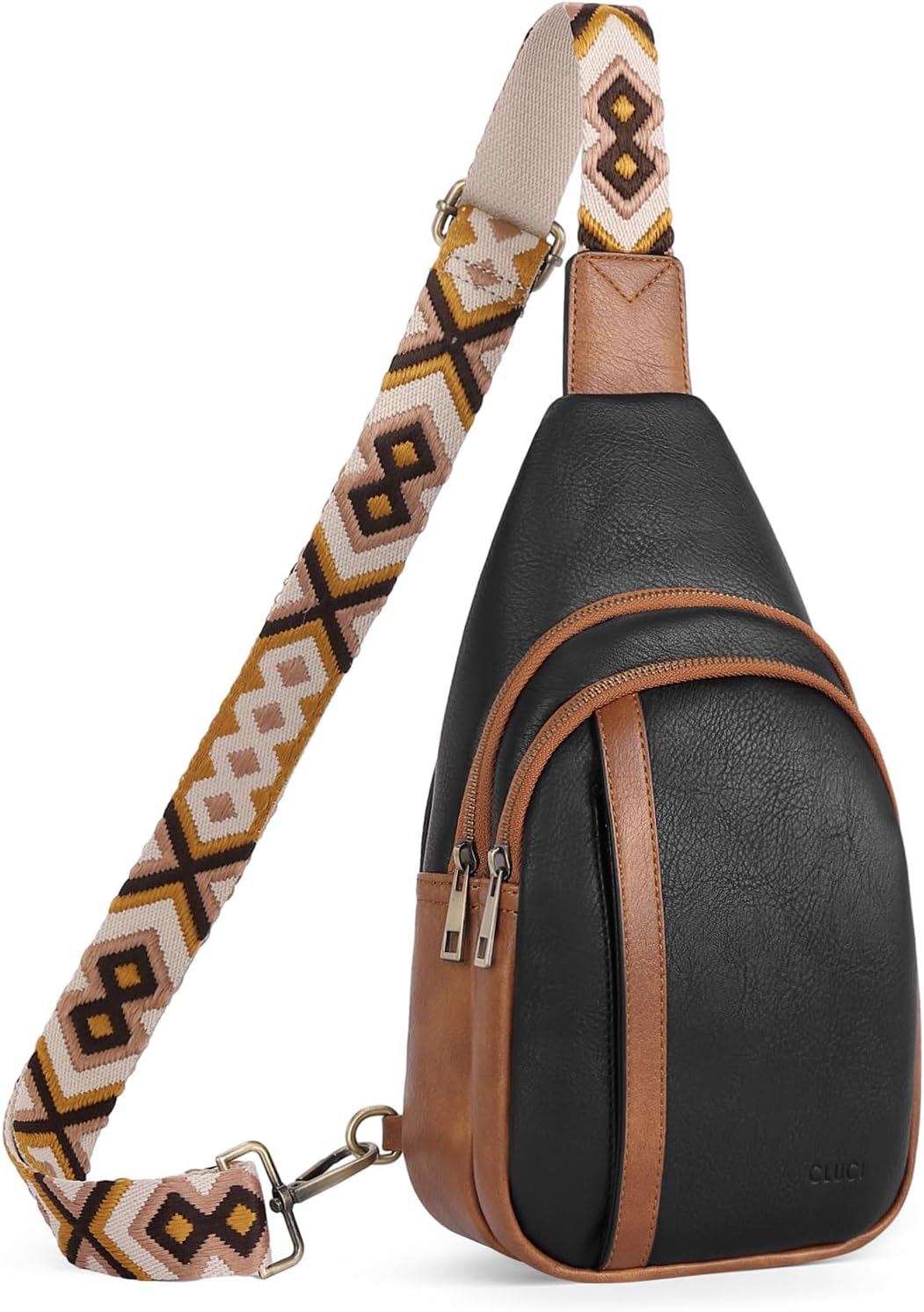 Crossbody Bags for Women Men,Leather Sling Bag Cross Body Backpack for Woman Gifts for Women Birthday Unique
