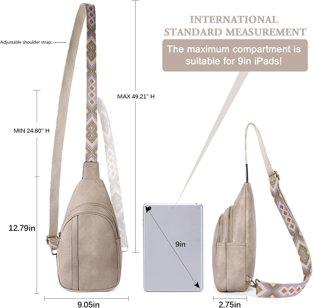 Crossbody Bags for Women Men,Leather Sling Bag Cross Body Backpack for Woman Gifts for Women Birthday Unique