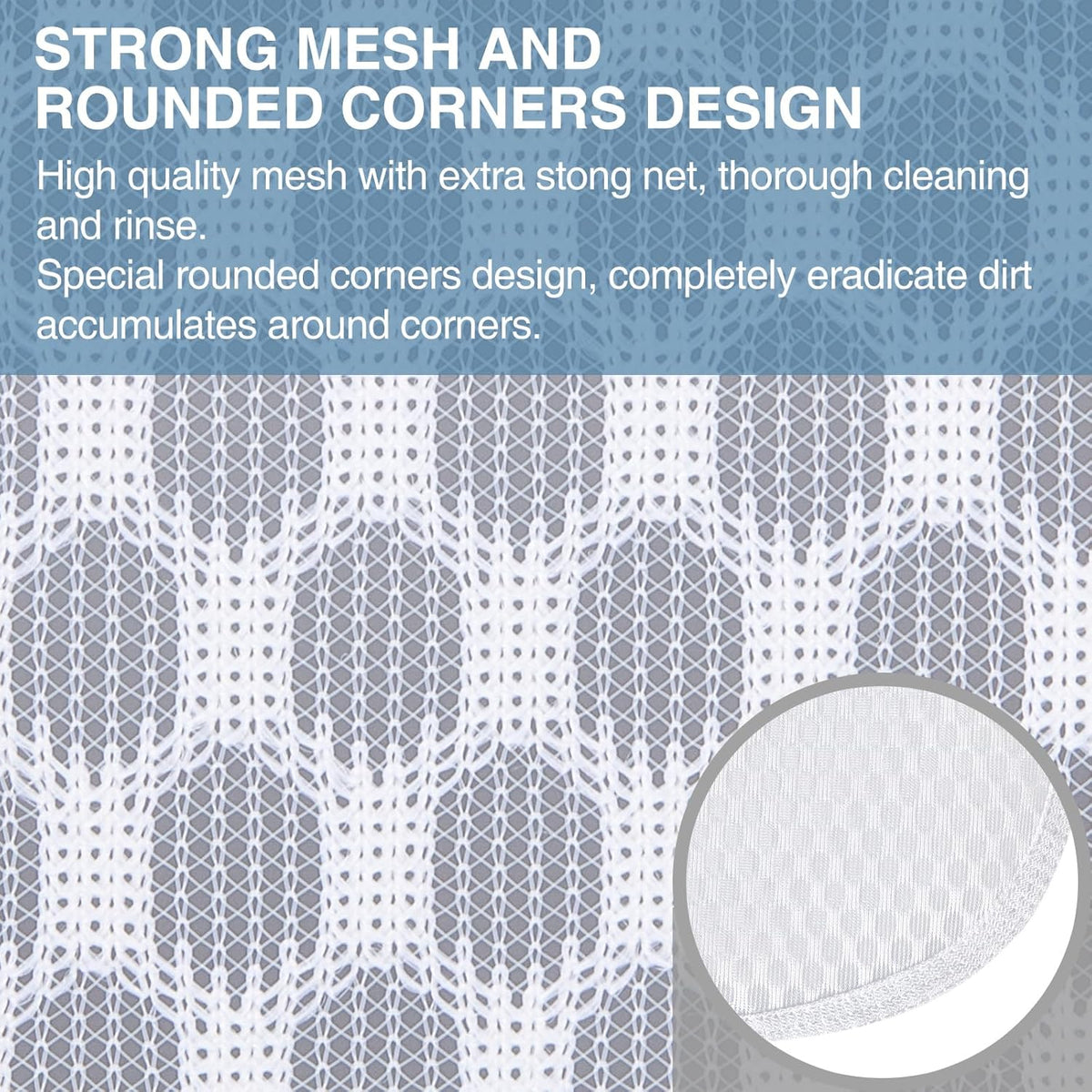Honeycomb Mesh Laundry Bags 4 Pack (2L+2M), Durable Washing Bags with Auto-Lock Zippers, Heavy Duty Mesh Wash Bags for Delicates, Lingerie, Bra, Sock, Travel Storage Organizer