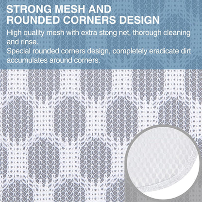 Honeycomb Mesh Laundry Bags 4 Pack (2L+2M), Durable Washing Bags with Auto-Lock Zippers, Heavy Duty Mesh Wash Bags for Delicates, Lingerie, Bra, Sock, Travel Storage Organizer