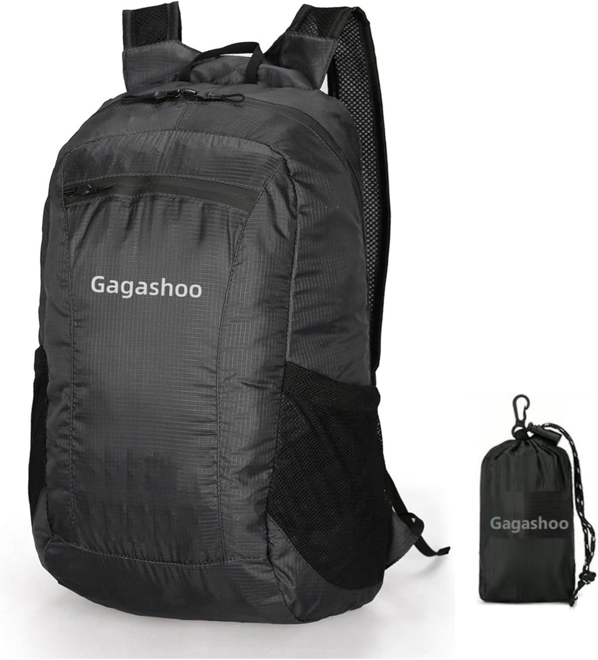 Ultra Foldable Hiking Daypack，Packable Backpack Travel, Gray | Small Lightweight Collapsible Back Pack for Women Men ,Skin Casual Camping Cycling Outdoor Day Bags Useful,Wear-Resistant