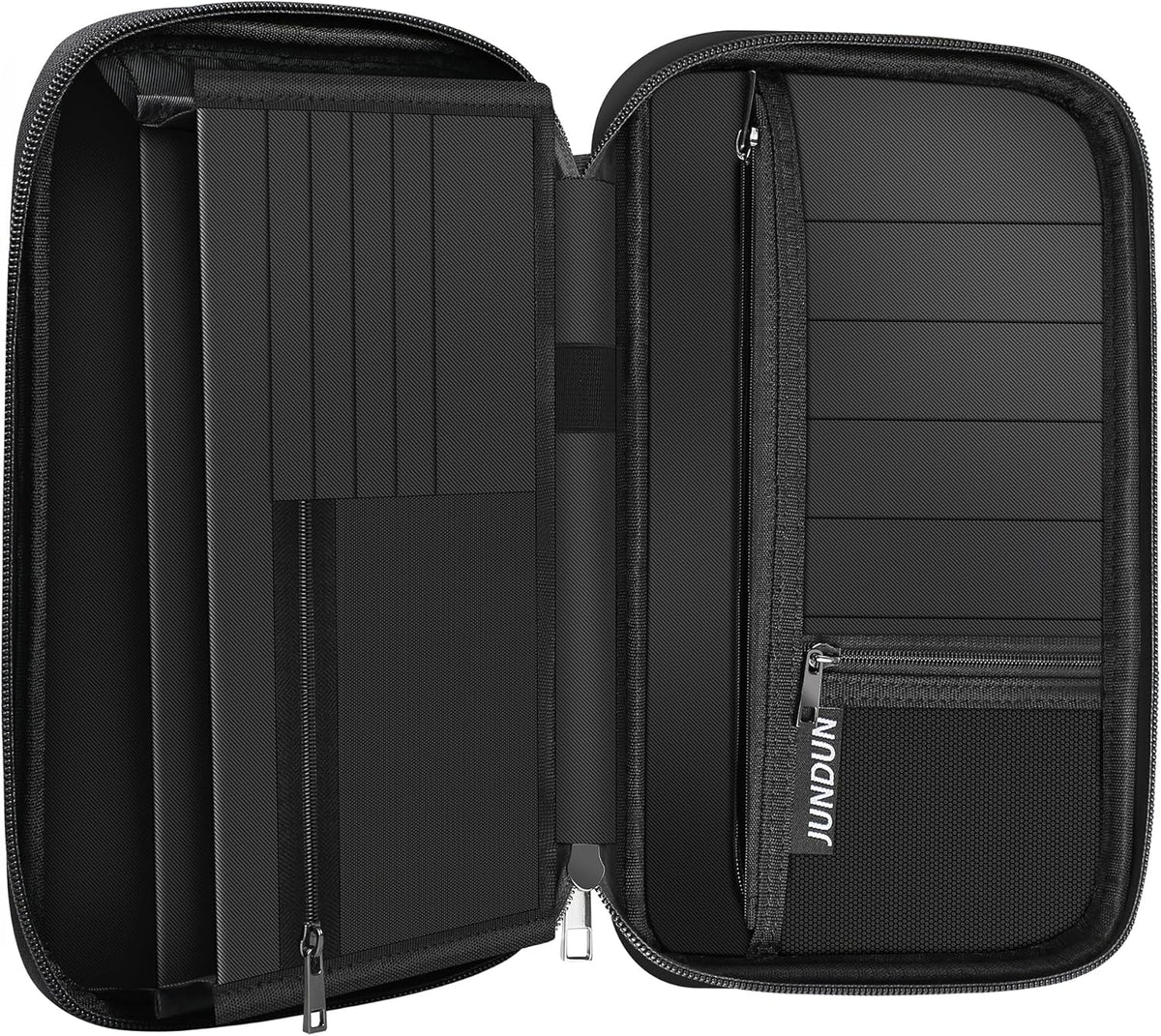 2500℉ Fireproof Family Passport Holder Upgraded Material | RFID Blocking Travel Passport Wallet with 2 Pockets,Travel Document Organizer Case for Passport,Card and Money