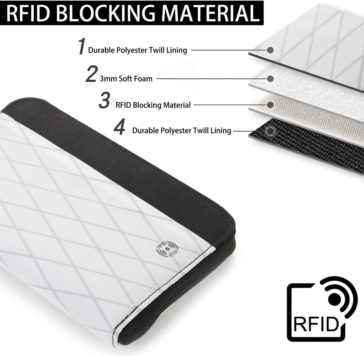 Travel Passport Wallet RFID Family Passport Holder with Hand Strap, Waterproof Travel Document Organizer for Credit Card, Boarding Pass, ID, Money, Flight Tickets OCE GEAR Series