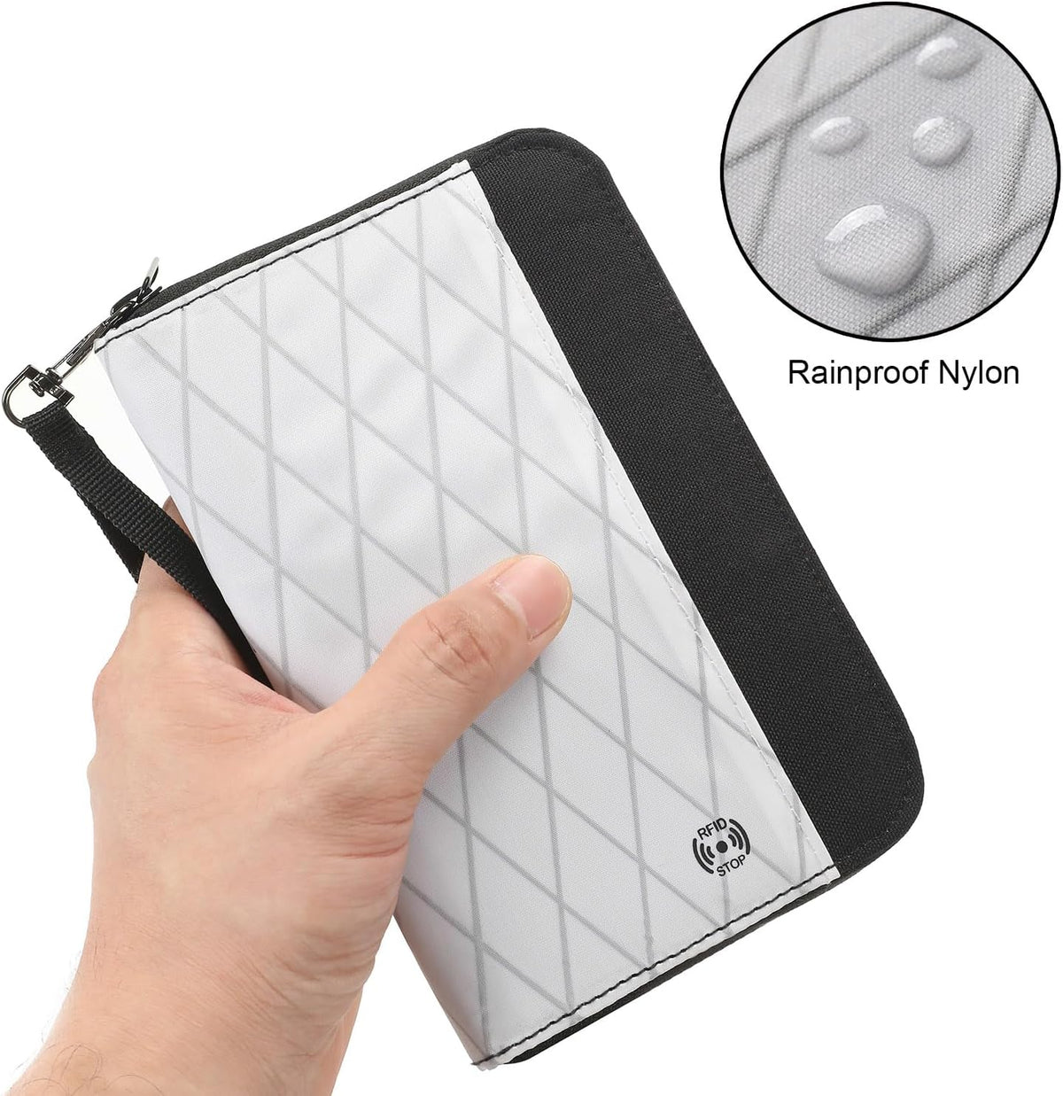 Travel Passport Wallet RFID Family Passport Holder with Hand Strap, Waterproof Travel Document Organizer for Credit Card, Boarding Pass, ID, Money, Flight Tickets OCE GEAR Series