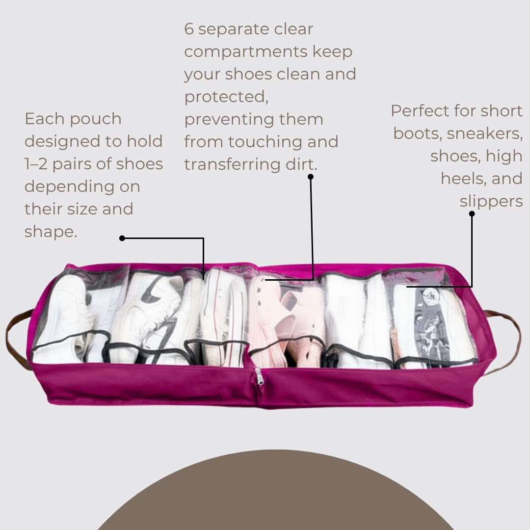 Shoe Bag for Travel, Portable Storage Organizer for Women and Men