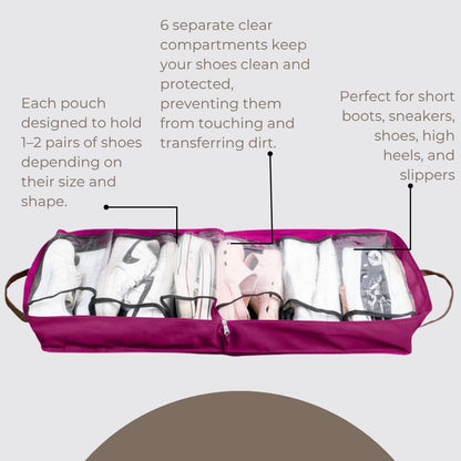 Shoe Bag for Travel, Portable Storage Organizer for Women and Men