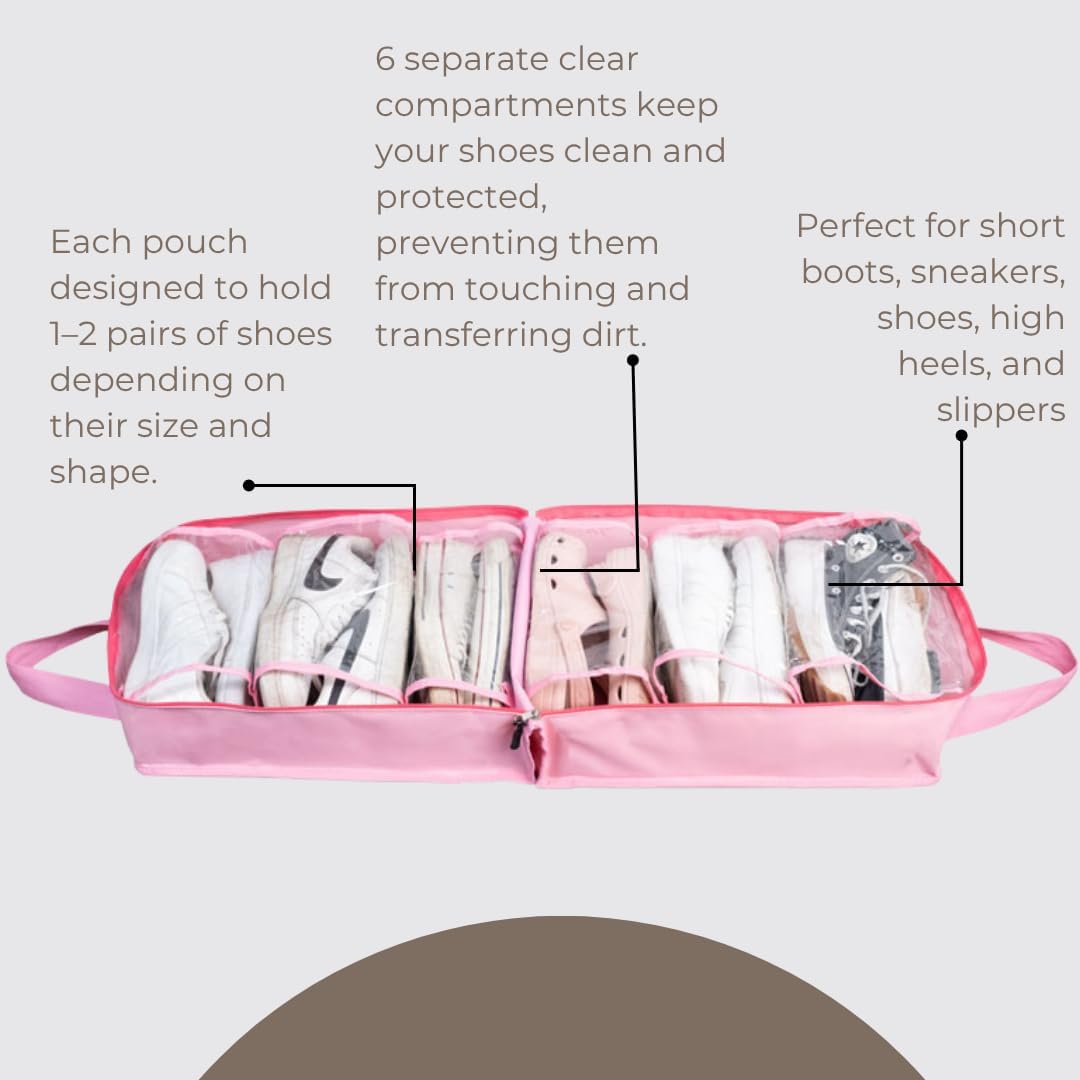 Shoe Bag for Travel, Portable Storage Organizer for Women and Men