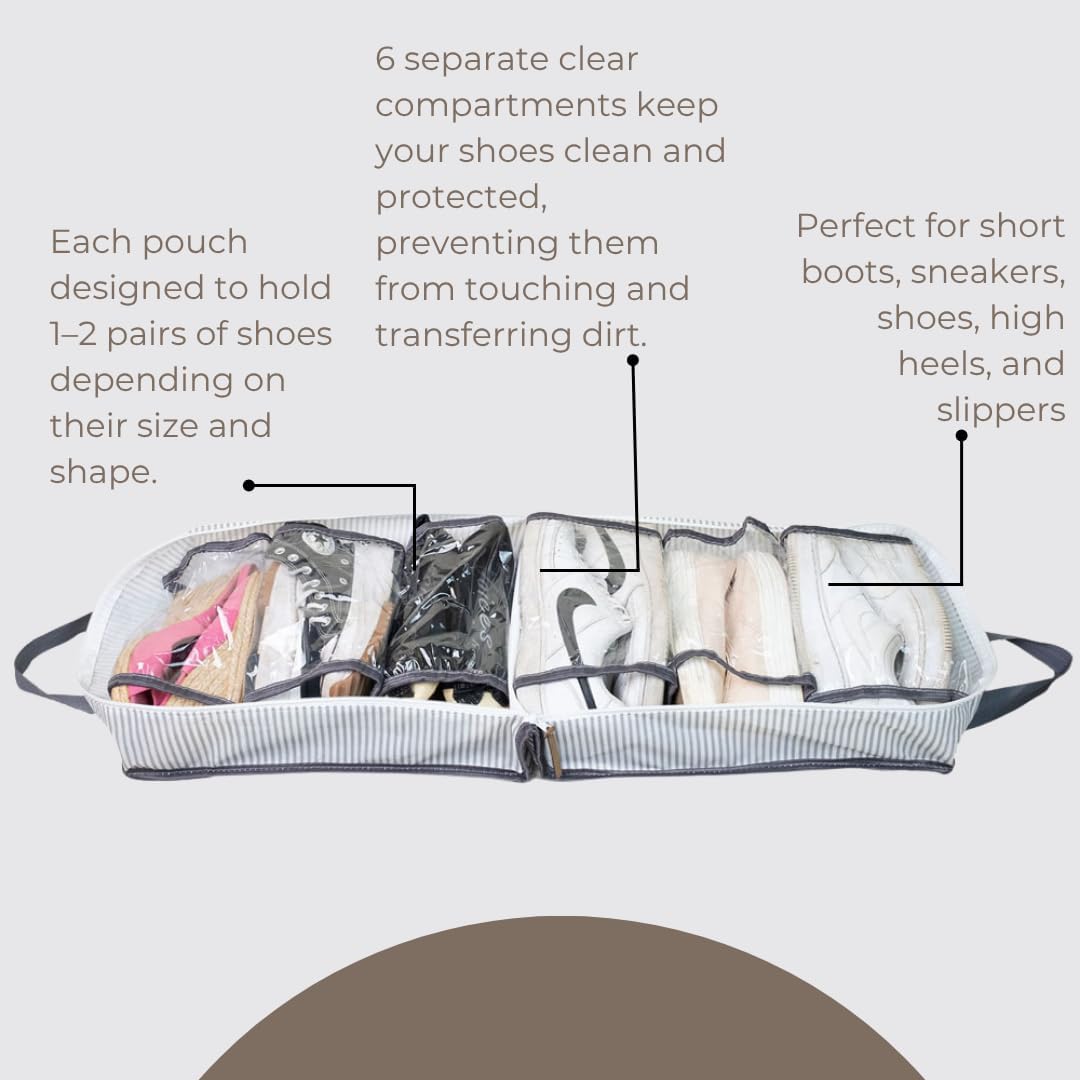 Shoe Bag for Travel, Portable Storage Organizer for Women and Men