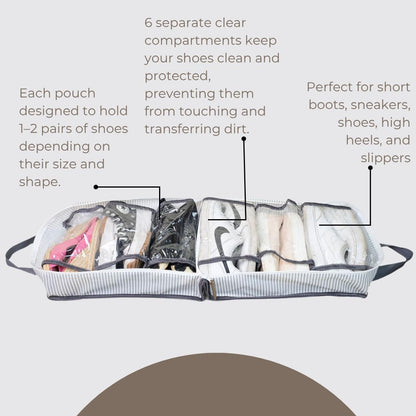 Shoe Bag for Travel, Portable Storage Organizer for Women and Men
