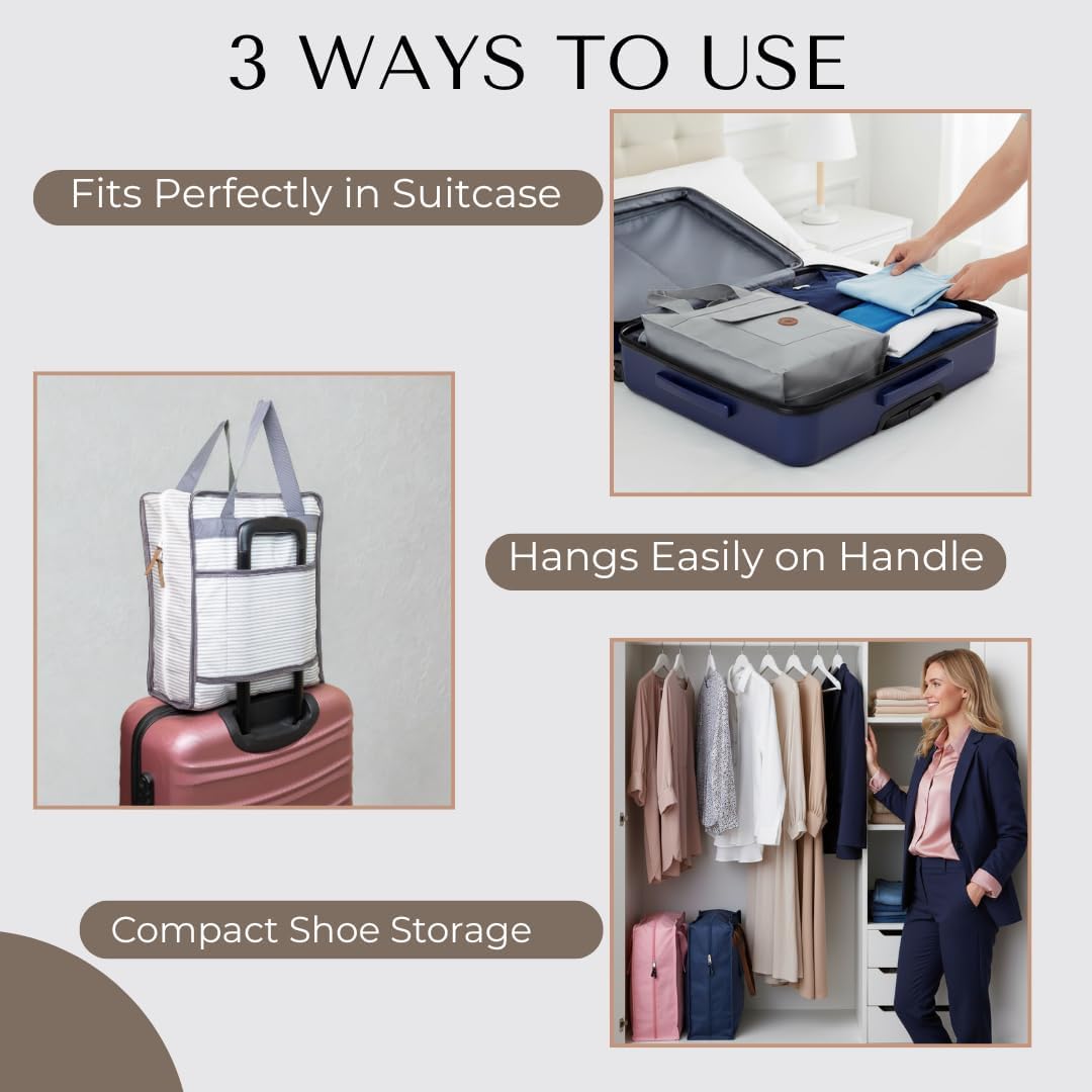 Shoe Bag for Travel, Portable Storage Organizer for Women and Men