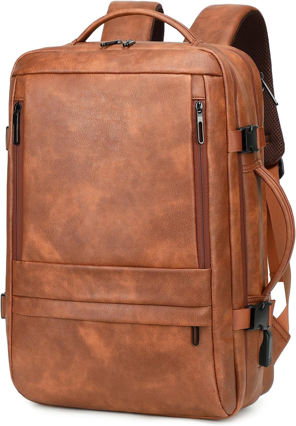 Carry On Backpack, 40L Expandable Travel Backpack with Laptop Compartment, Water Resistant Business Travel Bags Airline Approved for Men Women Weekend Trip (Black)