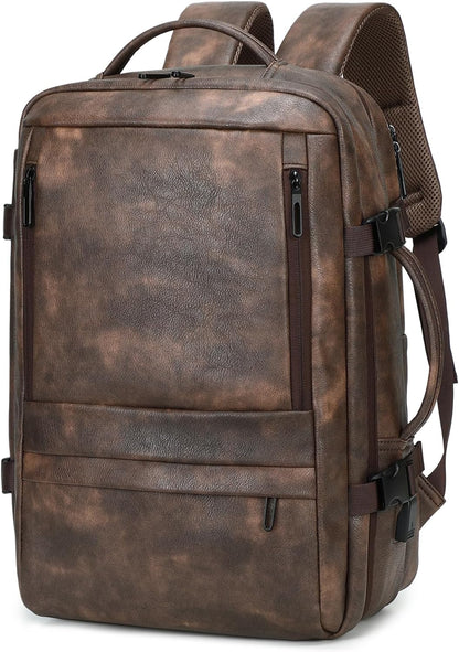 Carry On Backpack, 40L Expandable Travel Backpack with Laptop Compartment, Water Resistant Business Travel Bags Airline Approved for Men Women Weekend Trip (Black)