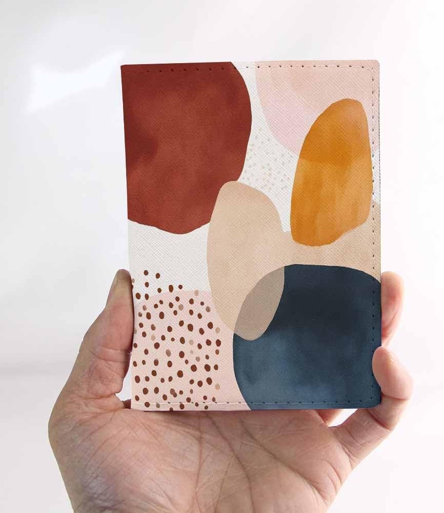 Foxes Passport Holder for Travel Cute Cartoon Animal PU Leather Passport Cover Wallet Cute Passport Card Holder for Women and Men