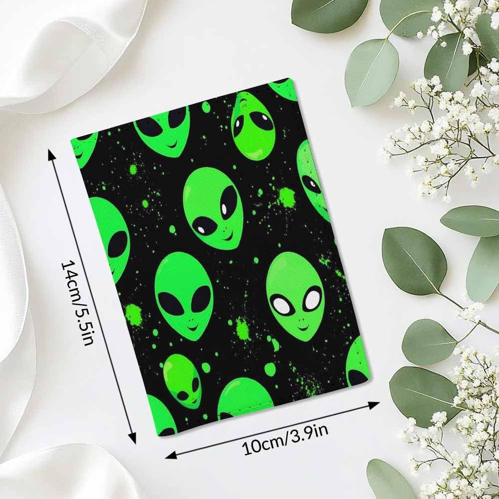 Foxes Passport Holder for Travel Cute Cartoon Animal PU Leather Passport Cover Wallet Cute Passport Card Holder for Women and Men