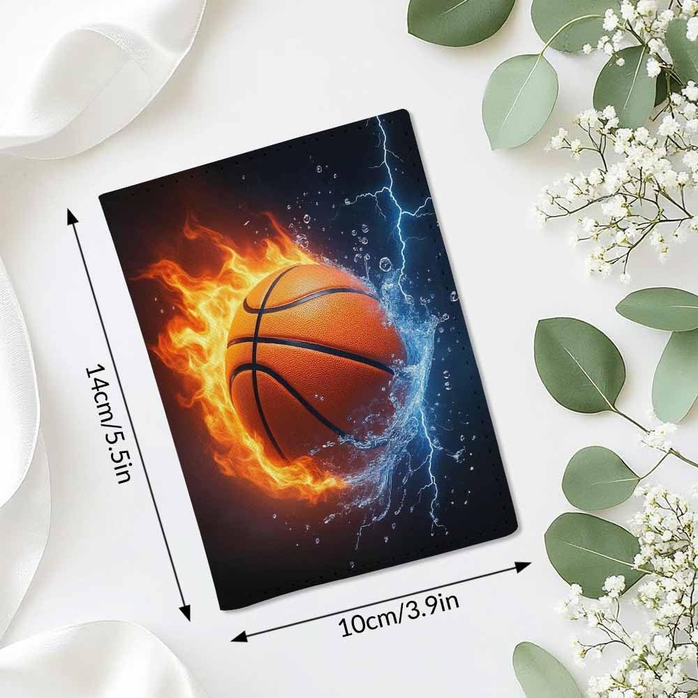 Foxes Passport Holder for Travel Cute Cartoon Animal PU Leather Passport Cover Wallet Cute Passport Card Holder for Women and Men