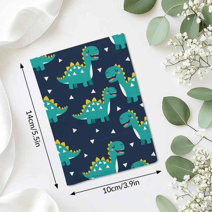 Foxes Passport Holder for Travel Cute Cartoon Animal PU Leather Passport Cover Wallet Cute Passport Card Holder for Women and Men