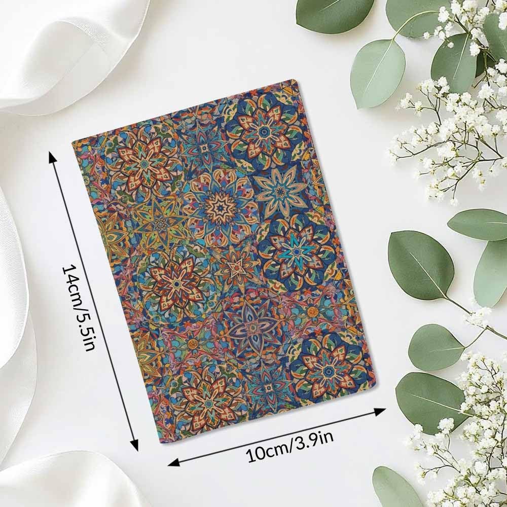 Foxes Passport Holder for Travel Cute Cartoon Animal PU Leather Passport Cover Wallet Cute Passport Card Holder for Women and Men