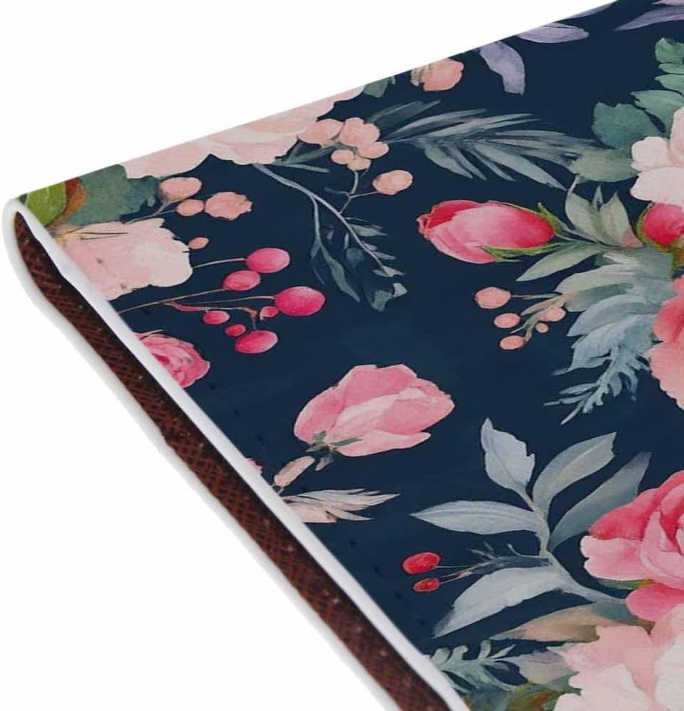 Foxes Passport Holder for Travel Cute Cartoon Animal PU Leather Passport Cover Wallet Cute Passport Card Holder for Women and Men