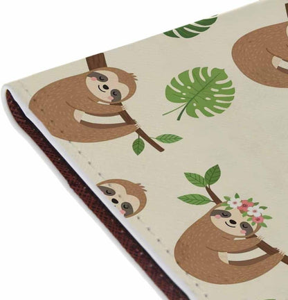 Foxes Passport Holder for Travel Cute Cartoon Animal PU Leather Passport Cover Wallet Cute Passport Card Holder for Women and Men