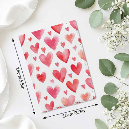 Foxes Passport Holder for Travel Cute Cartoon Animal PU Leather Passport Cover Wallet Cute Passport Card Holder for Women and Men