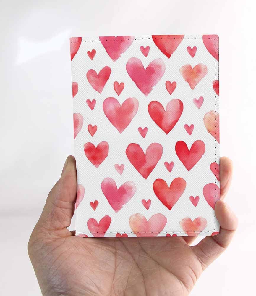 Foxes Passport Holder for Travel Cute Cartoon Animal PU Leather Passport Cover Wallet Cute Passport Card Holder for Women and Men