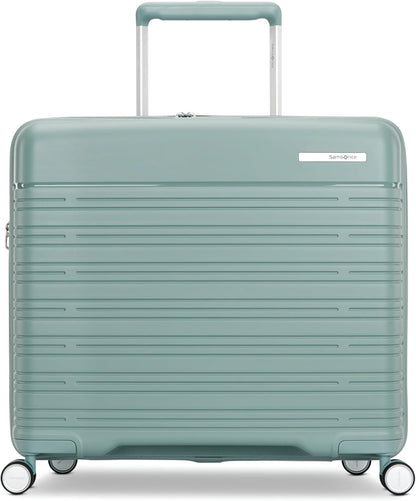 Elevation Plus - Carry-On Hardside Luggage with QuickEntry™ Front Compartment - Scratch Resistant Polypropylene Shell, AirTag Holder, TSA Lock, Airline Approved- Cypress Green