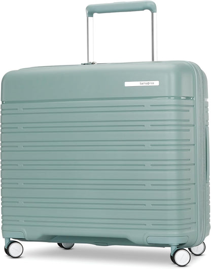 Elevation Plus - Carry-On Hardside Luggage with QuickEntry™ Front Compartment - Scratch Resistant Polypropylene Shell, AirTag Holder, TSA Lock, Airline Approved- Cypress Green