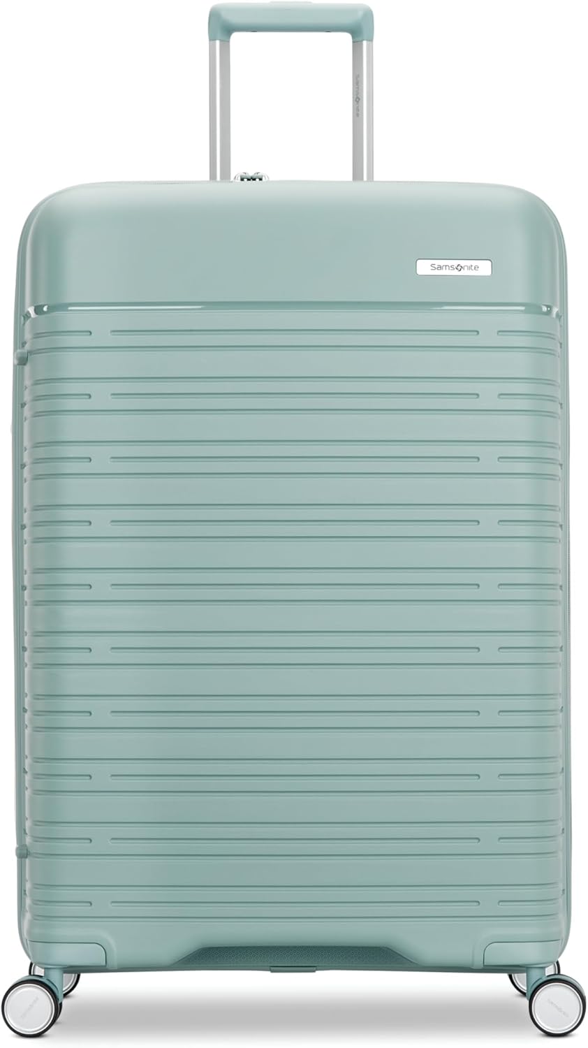 Elevation Plus - Carry-On Hardside Luggage with QuickEntry™ Front Compartment - Scratch Resistant Polypropylene Shell, AirTag Holder, TSA Lock, Airline Approved- Cypress Green