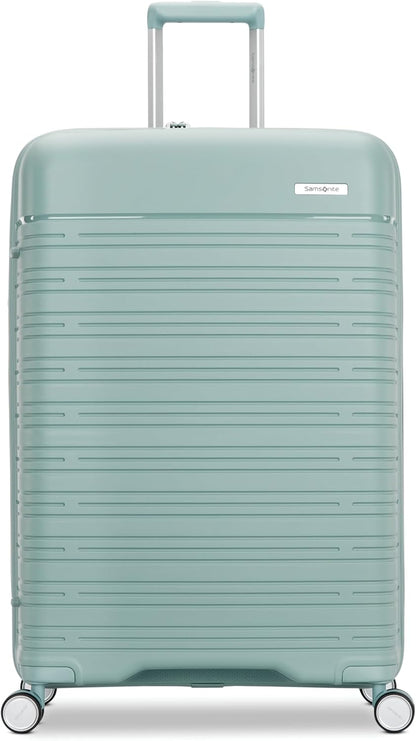 Elevation Plus - Carry-On Hardside Luggage with QuickEntry™ Front Compartment - Scratch Resistant Polypropylene Shell, AirTag Holder, TSA Lock, Airline Approved- Cypress Green