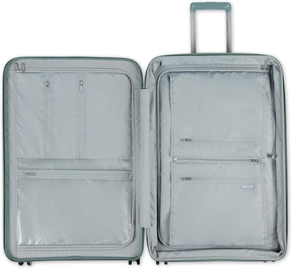 Elevation Plus - Carry-On Hardside Luggage with QuickEntry™ Front Compartment - Scratch Resistant Polypropylene Shell, AirTag Holder, TSA Lock, Airline Approved- Cypress Green