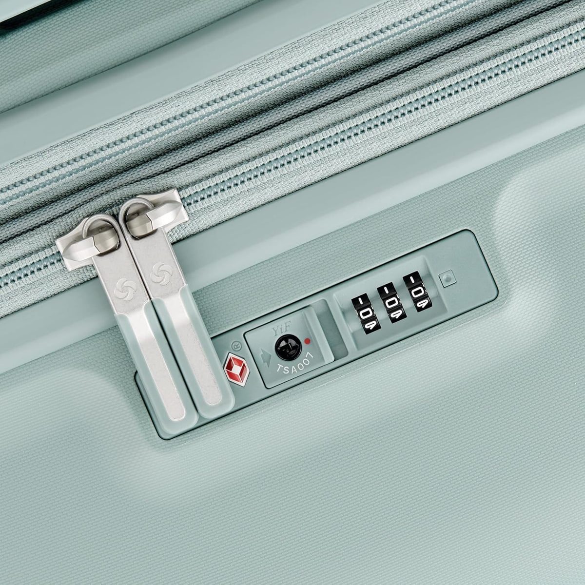 Elevation Plus - Carry-On Hardside Luggage with QuickEntry™ Front Compartment - Scratch Resistant Polypropylene Shell, AirTag Holder, TSA Lock, Airline Approved- Cypress Green