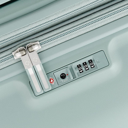 Elevation Plus - Carry-On Hardside Luggage with QuickEntry™ Front Compartment - Scratch Resistant Polypropylene Shell, AirTag Holder, TSA Lock, Airline Approved- Cypress Green