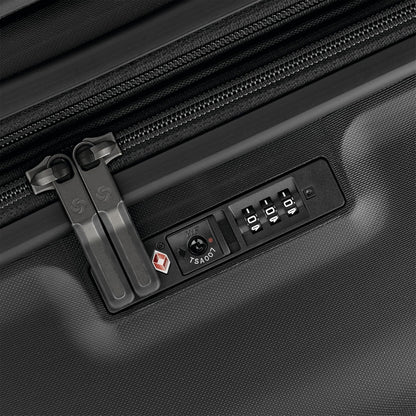 Elevation Plus - Carry-On Hardside Luggage with QuickEntry™ Front Compartment - Scratch Resistant Polypropylene Shell, AirTag Holder, TSA Lock, Airline Approved- Cypress Green