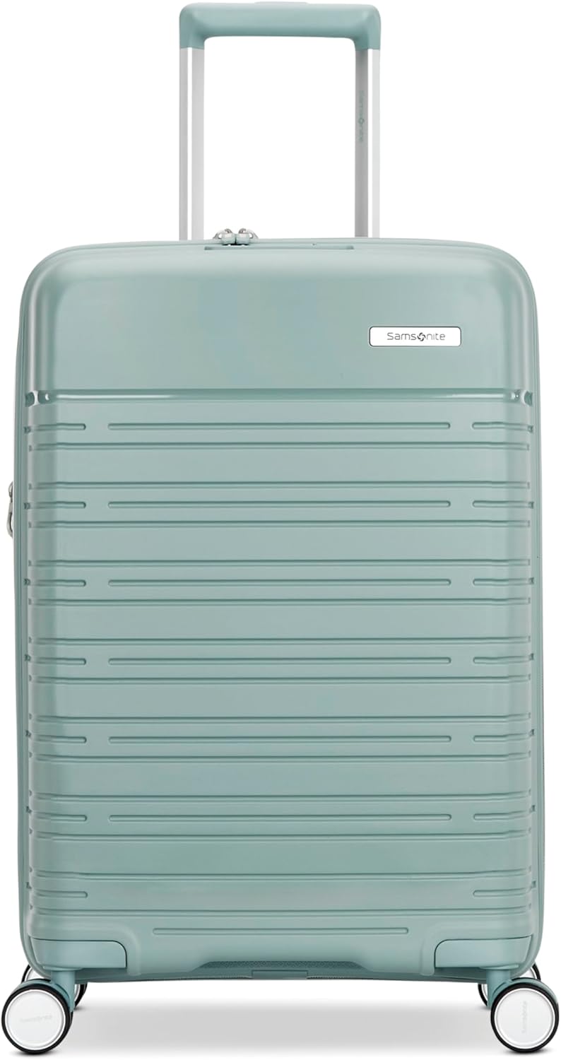 Elevation Plus - Carry-On Hardside Luggage with QuickEntry™ Front Compartment - Scratch Resistant Polypropylene Shell, AirTag Holder, TSA Lock, Airline Approved- Cypress Green