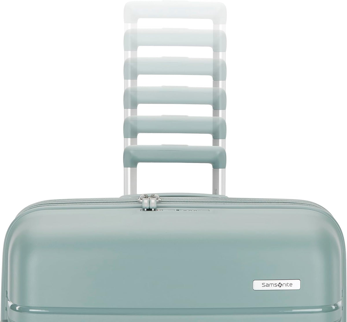 Elevation Plus - Carry-On Hardside Luggage with QuickEntry™ Front Compartment - Scratch Resistant Polypropylene Shell, AirTag Holder, TSA Lock, Airline Approved- Cypress Green