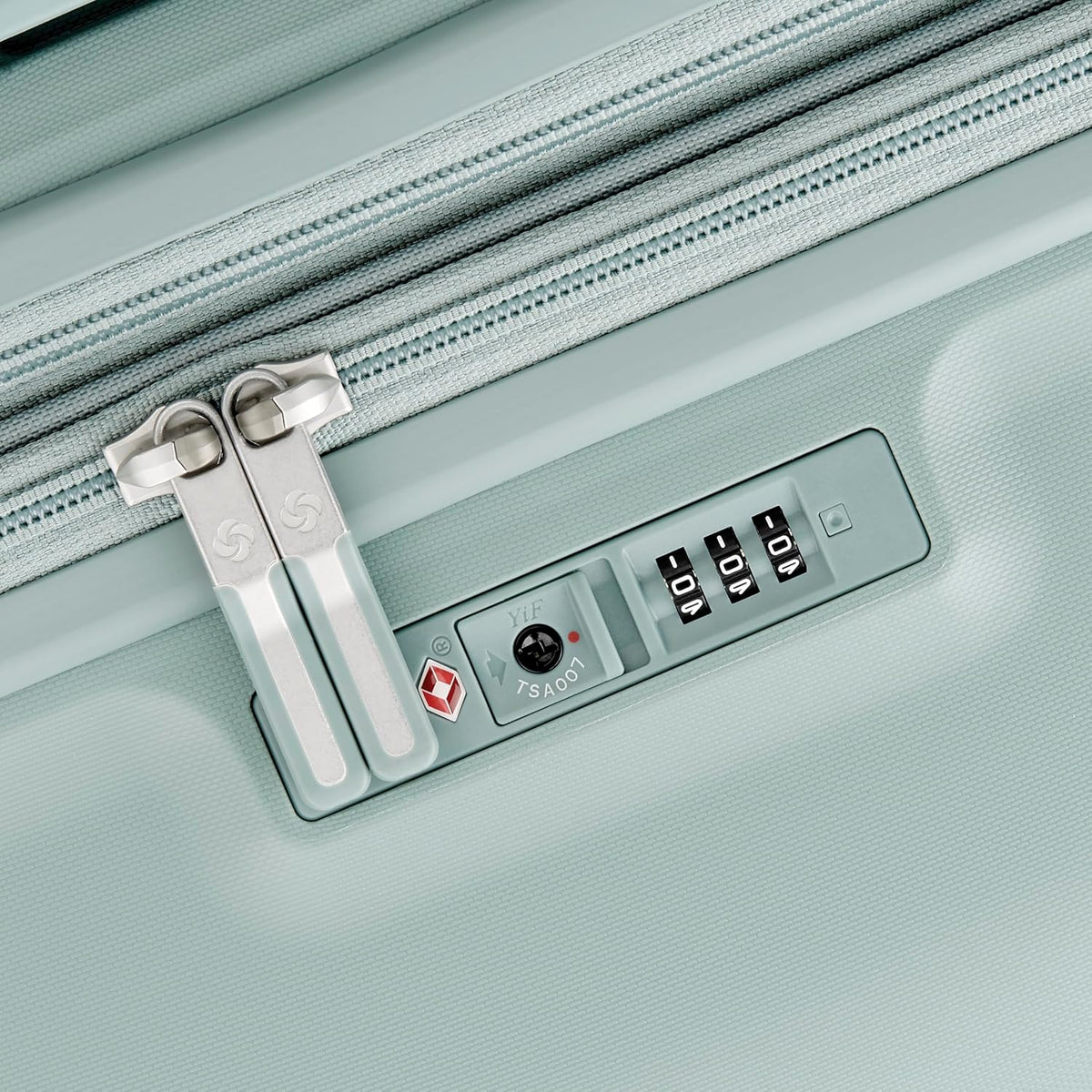Elevation Plus - Carry-On Hardside Luggage with QuickEntry™ Front Compartment - Scratch Resistant Polypropylene Shell, AirTag Holder, TSA Lock, Airline Approved- Cypress Green