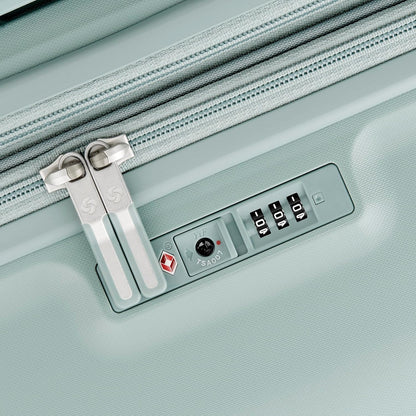 Elevation Plus - Carry-On Hardside Luggage with QuickEntry™ Front Compartment - Scratch Resistant Polypropylene Shell, AirTag Holder, TSA Lock, Airline Approved- Cypress Green
