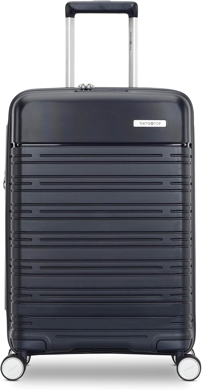Elevation Plus - Carry-On Hardside Luggage with QuickEntry™ Front Compartment - Scratch Resistant Polypropylene Shell, AirTag Holder, TSA Lock, Airline Approved- Cypress Green