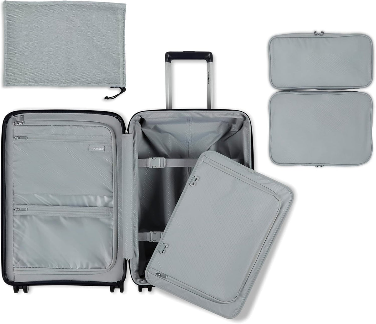 Elevation Plus - Carry-On Hardside Luggage with QuickEntry™ Front Compartment - Scratch Resistant Polypropylene Shell, AirTag Holder, TSA Lock, Airline Approved- Cypress Green