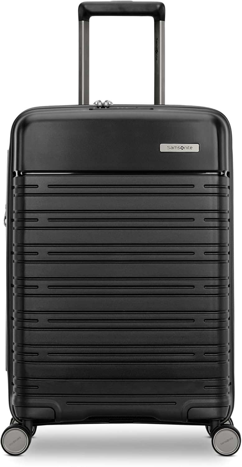 Elevation Plus - Carry-On Hardside Luggage with QuickEntry™ Front Compartment - Scratch Resistant Polypropylene Shell, AirTag Holder, TSA Lock, Airline Approved- Cypress Green