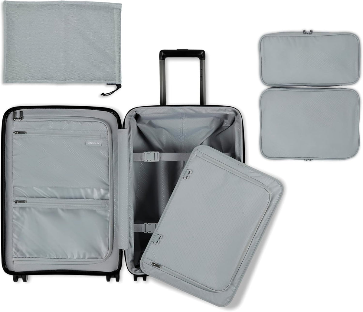 Elevation Plus - Carry-On Hardside Luggage with QuickEntry™ Front Compartment - Scratch Resistant Polypropylene Shell, AirTag Holder, TSA Lock, Airline Approved- Cypress Green