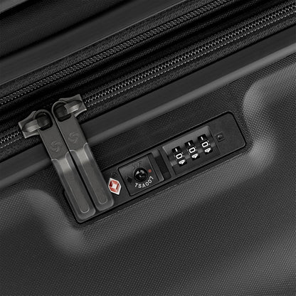 Elevation Plus - Carry-On Hardside Luggage with QuickEntry™ Front Compartment - Scratch Resistant Polypropylene Shell, AirTag Holder, TSA Lock, Airline Approved- Cypress Green