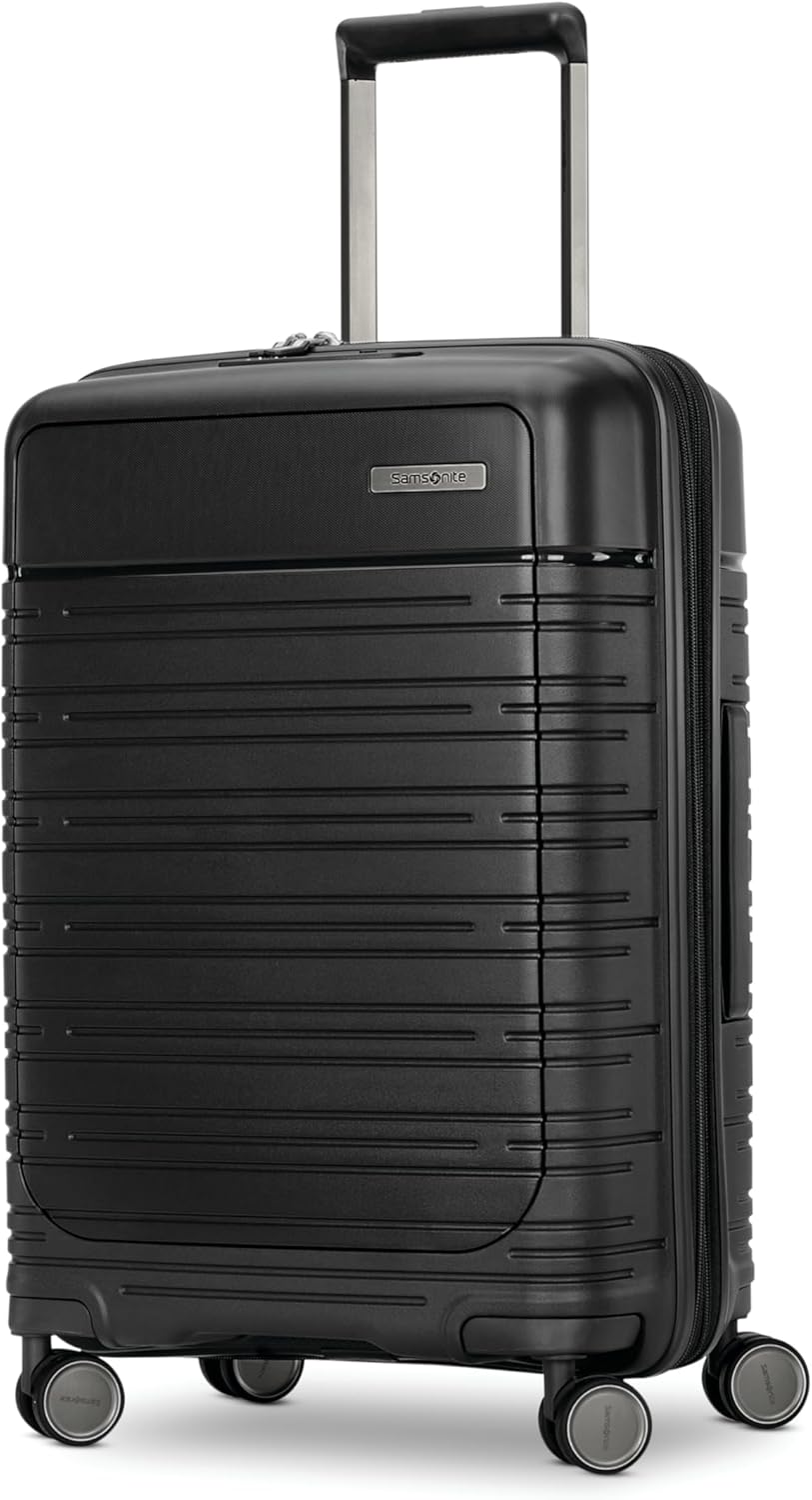 Elevation Plus - Carry-On Hardside Luggage with QuickEntry™ Front Compartment - Scratch Resistant Polypropylene Shell, AirTag Holder, TSA Lock, Airline Approved- Cypress Green