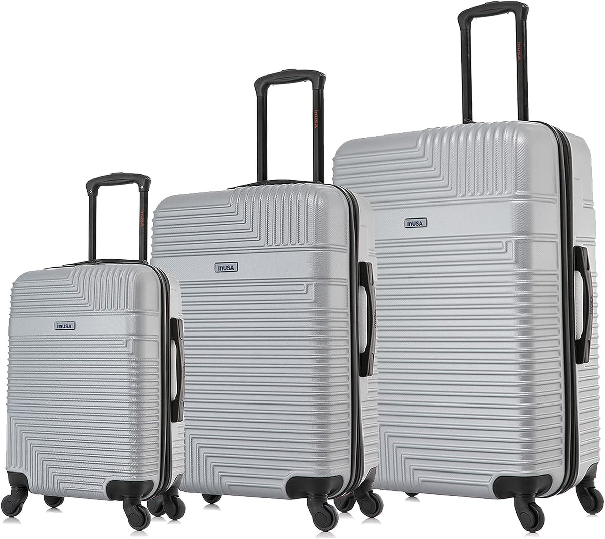 RESILIENCE Luggage with Spinner Wheels | Durable Lightweight Hardshell Spacious Travel Bag with Handle and Trolley | 20-Inch Carry On Small Luggage | Charcoal