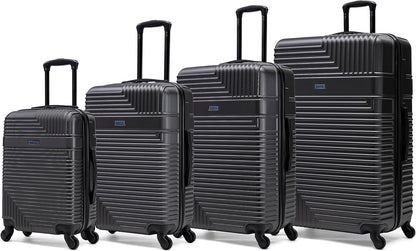 RESILIENCE Luggage with Spinner Wheels | Durable Lightweight Hardshell Spacious Travel Bag with Handle and Trolley | 20-Inch Carry On Small Luggage | Charcoal
