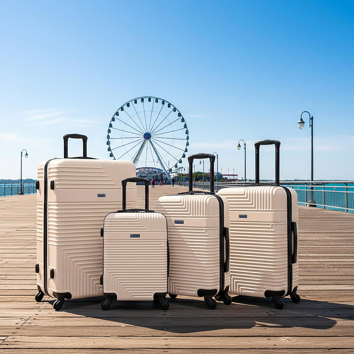 RESILIENCE Luggage with Spinner Wheels | Durable Lightweight Hardshell Spacious Travel Bag with Handle and Trolley | 20-Inch Carry On Small Luggage | Charcoal