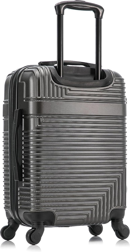 RESILIENCE Luggage with Spinner Wheels | Durable Lightweight Hardshell Spacious Travel Bag with Handle and Trolley | 20-Inch Carry On Small Luggage | Charcoal
