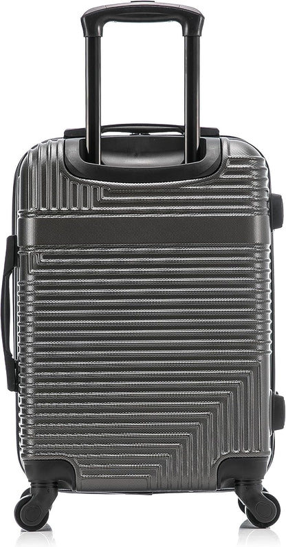 RESILIENCE Luggage with Spinner Wheels | Durable Lightweight Hardshell Spacious Travel Bag with Handle and Trolley | 20-Inch Carry On Small Luggage | Charcoal